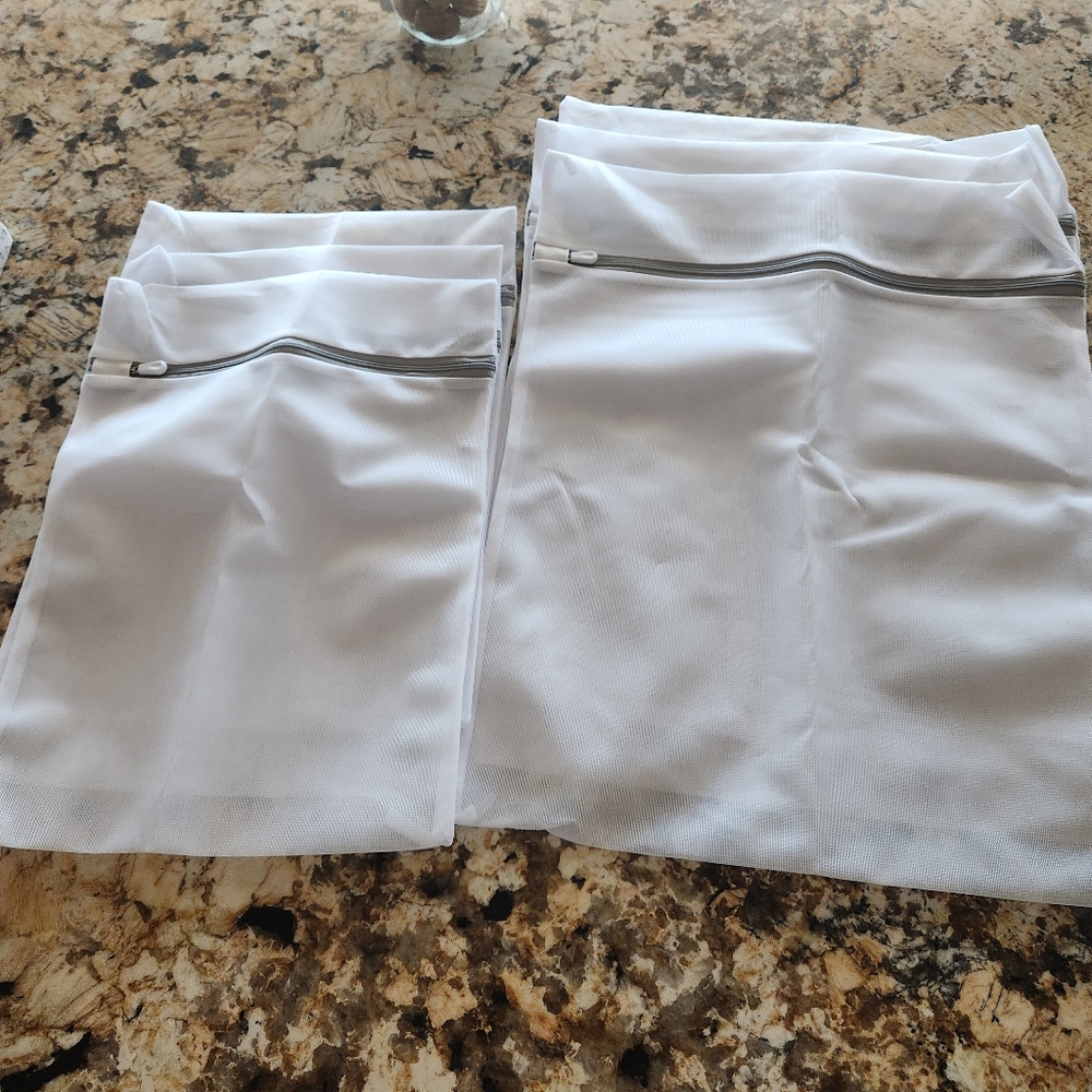 6pc Lingerie Clothes Bag Laundry Washing Mesh Zipper Net Bags